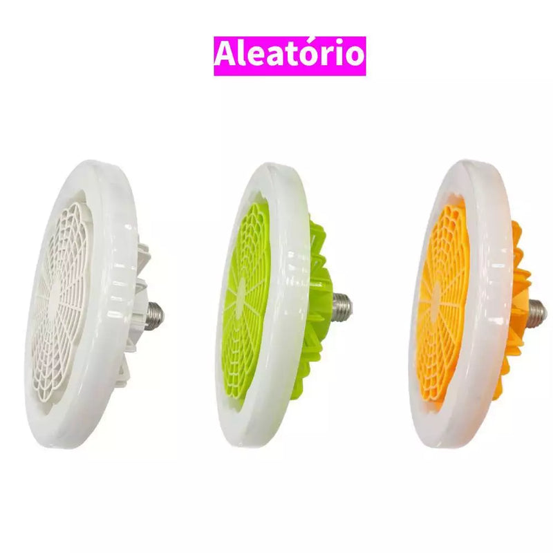 Ventilador Lâmpada De Teto Ajustável Luz 30W Led Baixo Ruído Controle Remoto Incluído