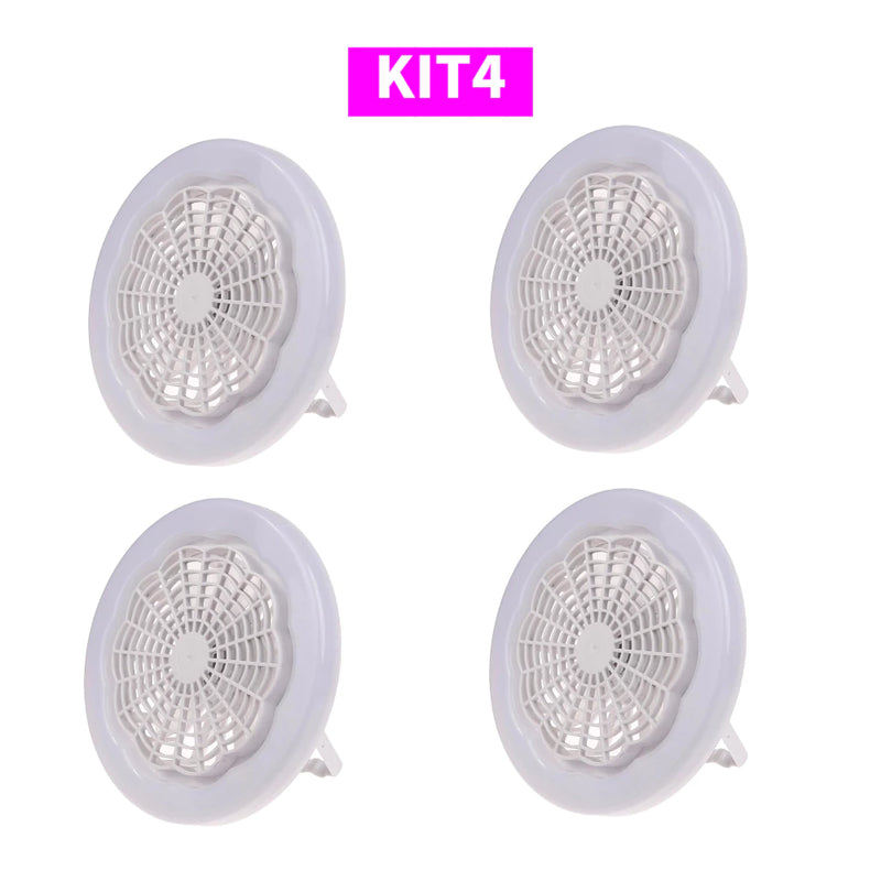 Ventilador Lâmpada De Teto Ajustável Luz 30W Led Baixo Ruído Controle Remoto Incluído