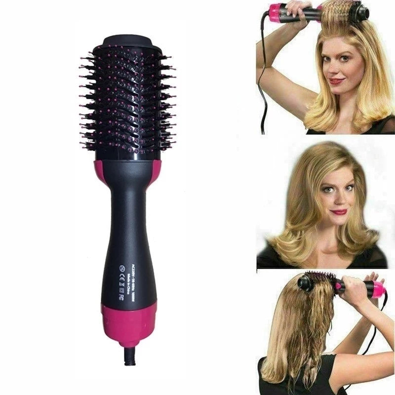 Escova Secadora Alisador Elétrica Quente Cabelo Com 3 Em1 Hair Styler Marisa APENAS 110